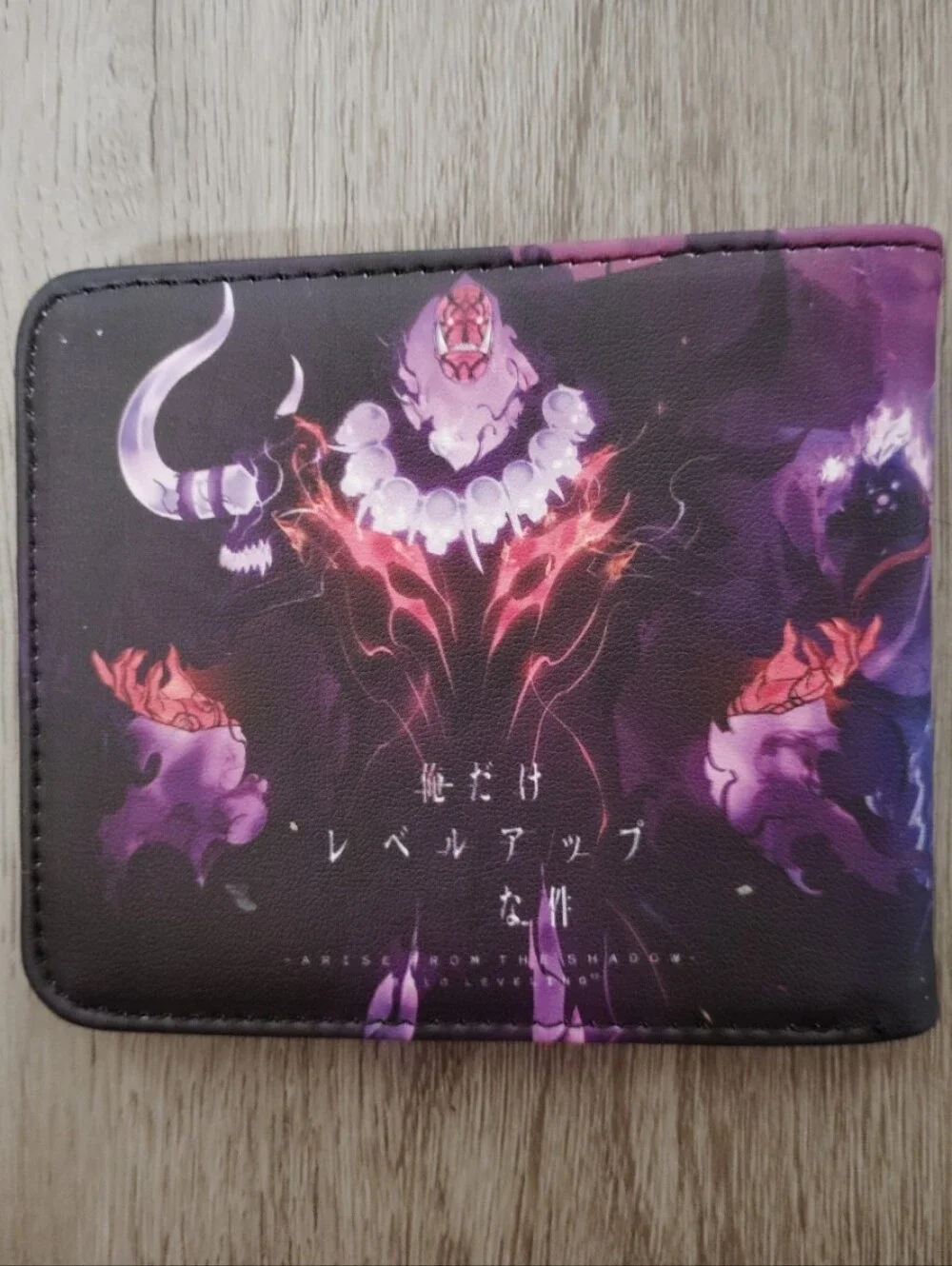 new Solo leveling anime manga leather wallet